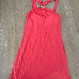 Michael Kors Coral Dress swim coverup up